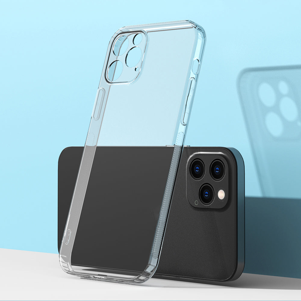 For iPhone 12 Pro 6.1 inch Anti-Slip Frame TPU Phone Case Non-Yellowing Clear Protection Cover For iPhone 12 Pro 6.1 inch Anti-Slip Frame TPU Phone Case Non-Yellowing Clear Protection Cover